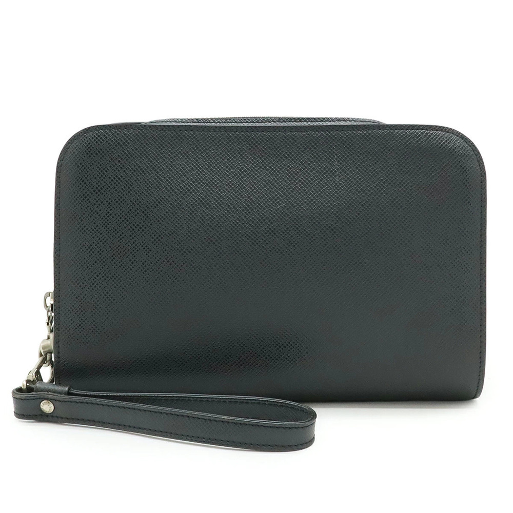 LOUIS VUITTON Taiga Baikal Shoulder Bag Handbag Ardoise Black